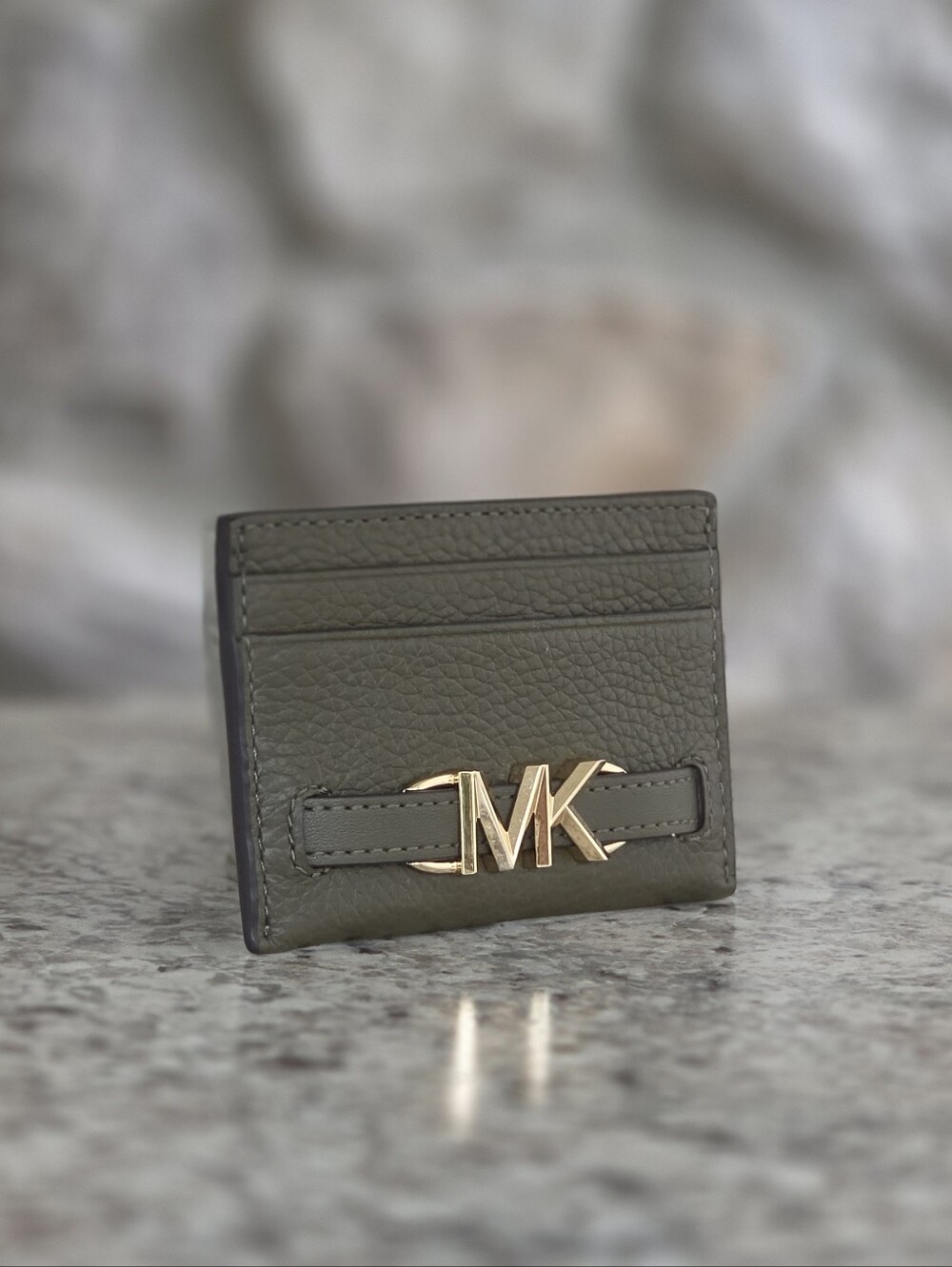 Michael Kors Reed Large Green Card Holder Wallet